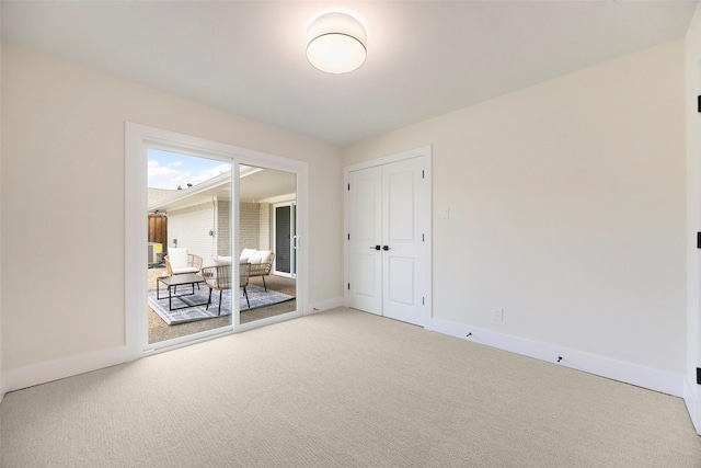 view of carpeted empty room