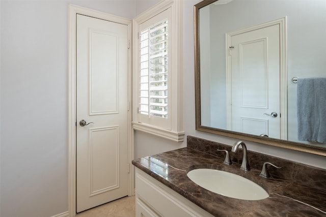 bathroom featuring vanity