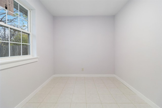 view of tiled spare room