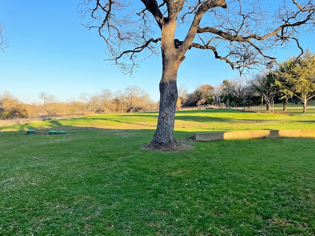 view of home's community featuring a lawn