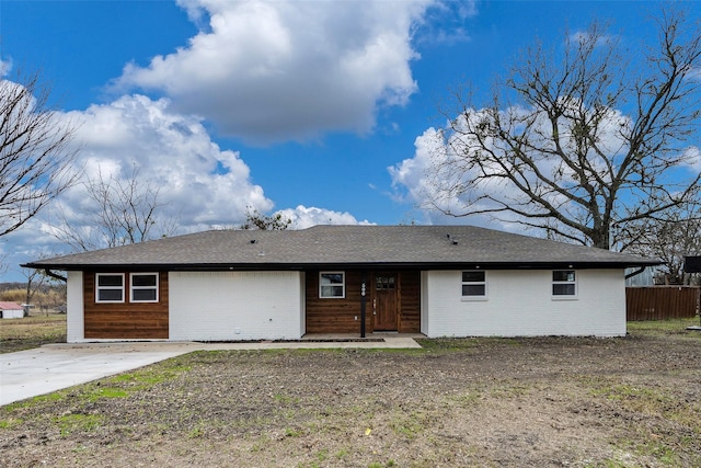 view of rear view of property