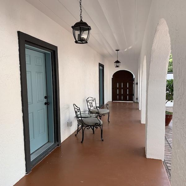 view of patio with a porch