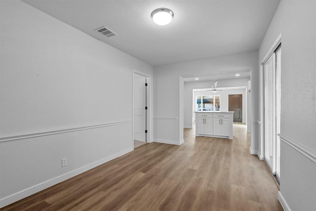 interior space featuring light wood-type flooring