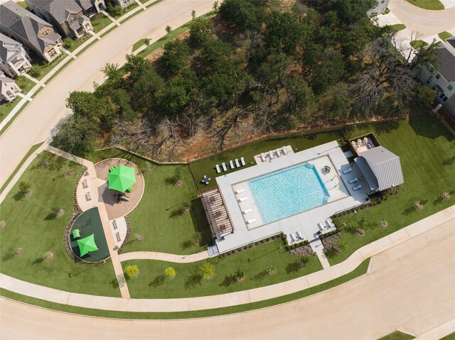 birds eye view of property