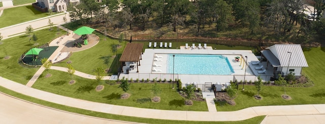 birds eye view of property