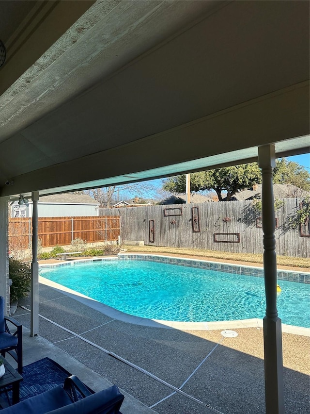 view of pool with a patio area