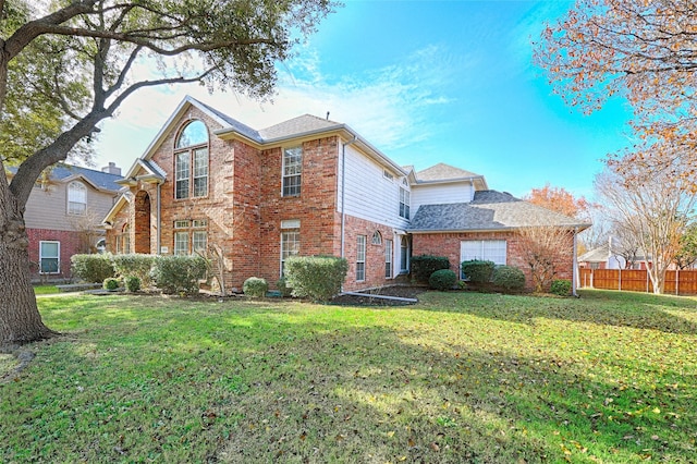 exterior space with a front lawn