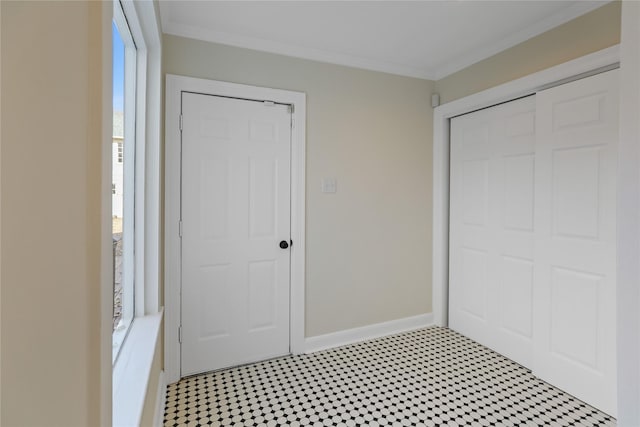 1102 Howell St, Mckinney, TX 75069 - foyer entrance with crown molding and light flooring