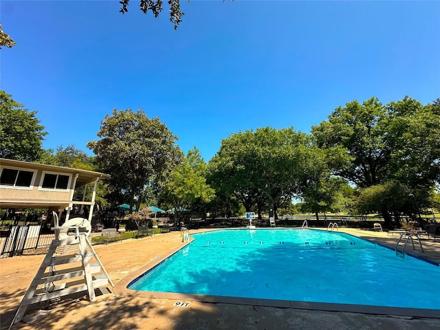 view of pool with a patio