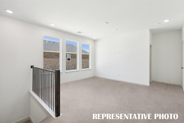 view of carpeted empty room