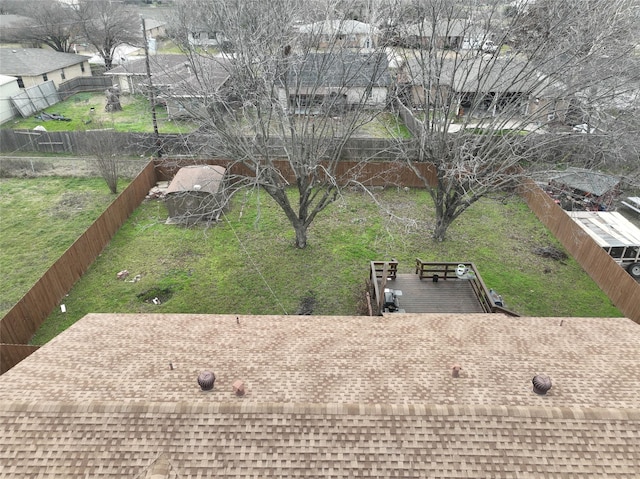 view of yard with a deck