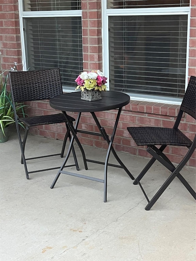 balcony featuring a patio area