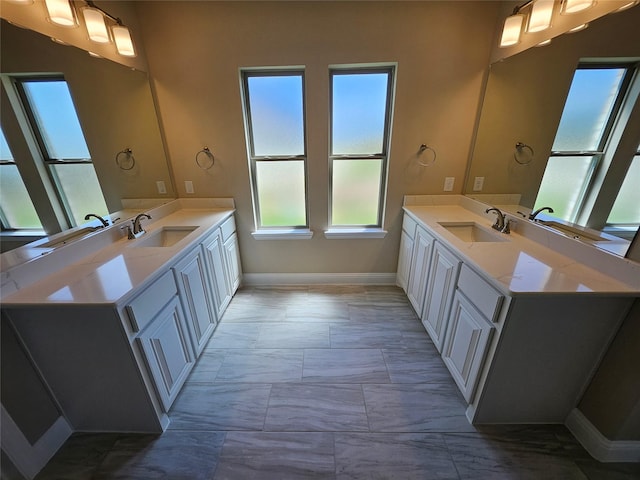 bathroom with vanity