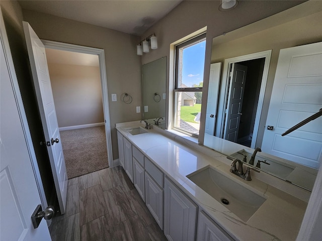 bathroom featuring vanity