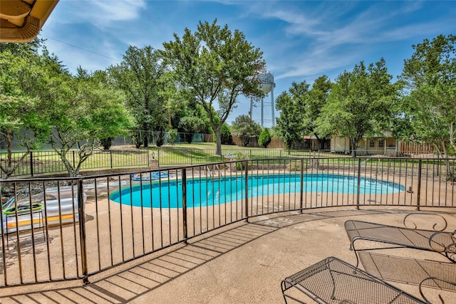 view of pool with a patio area