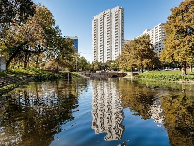 view of water feature