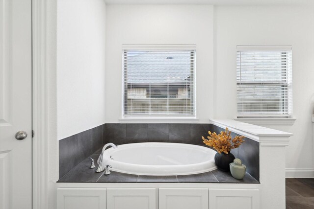 bathroom featuring a bathing tub