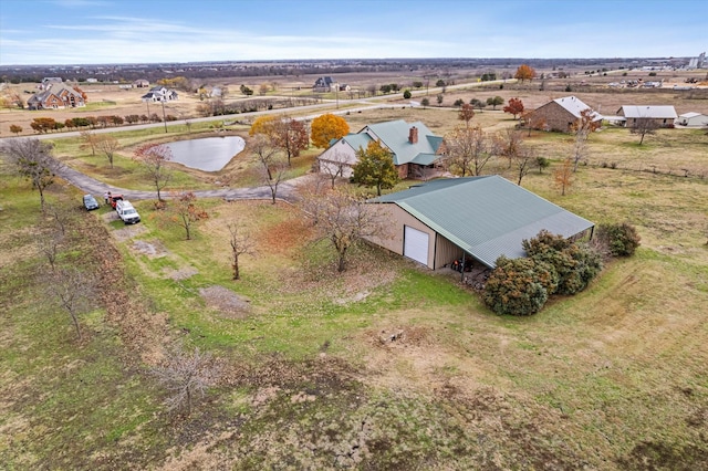 bird's eye view featuring a rural view