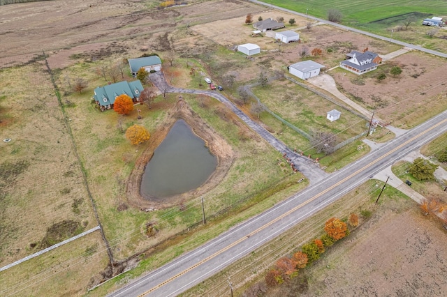 drone / aerial view featuring a rural view