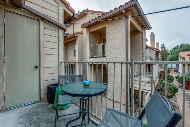 view of balcony