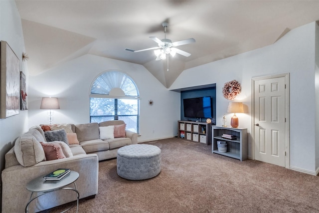 office space featuring ceiling fan