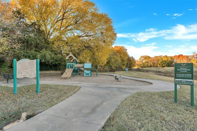 view of jungle gym