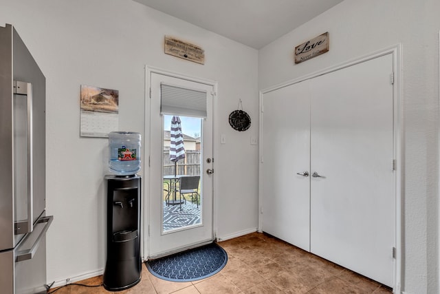 view of tiled foyer