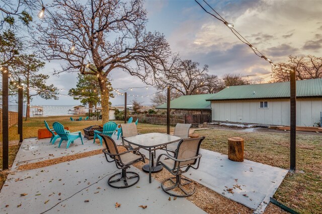 6596 Wells Burnett Rd, Fort Worth, TX 76135 - view of patio featuring outdoor dining area