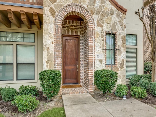 view of entrance to property