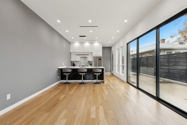 interior space featuring light hardwood / wood-style floors