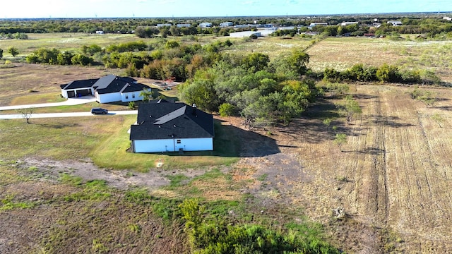 bird's eye view featuring a rural view