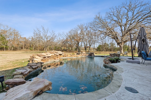 view of pool