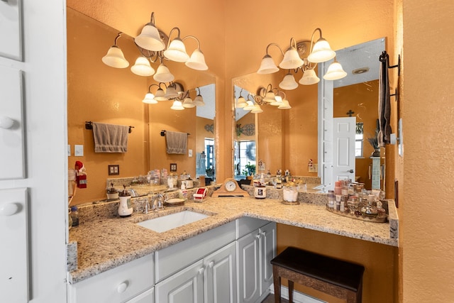 bathroom with vanity