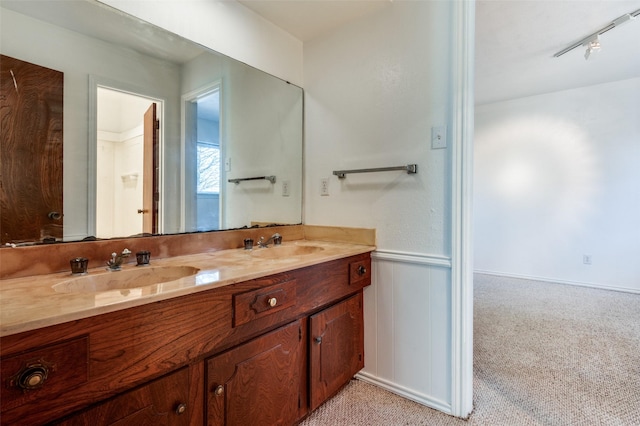 bathroom featuring vanity