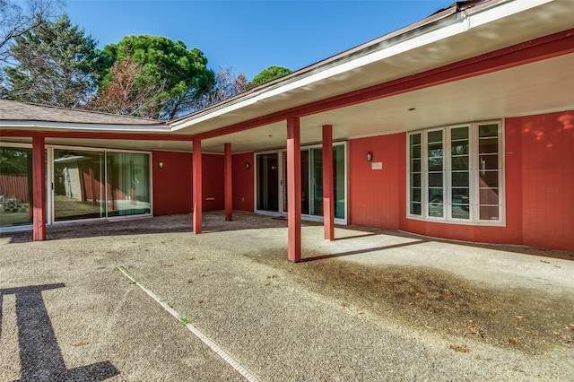 rear view of house featuring a patio area