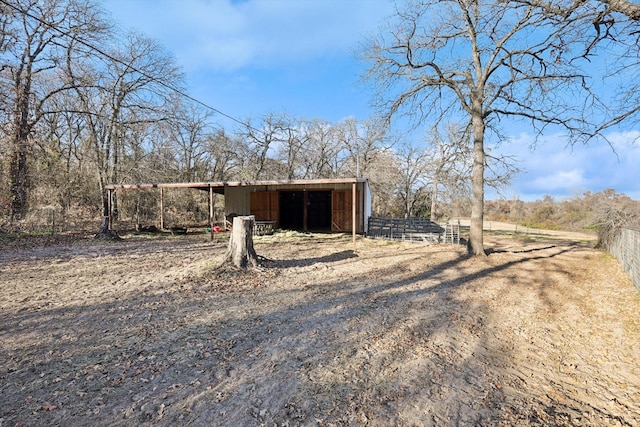 view of outdoor structure