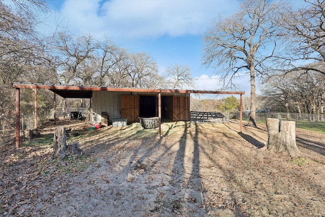 view of outdoor structure