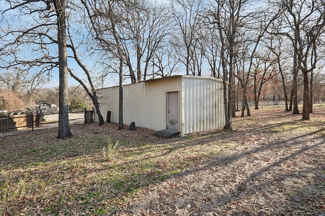 view of outdoor structure