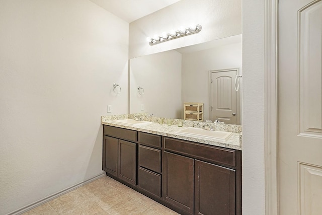 bathroom featuring vanity