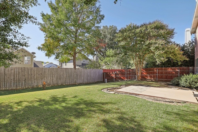 view of yard featuring a patio area