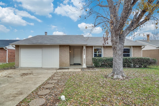 ranch-style house with a garage