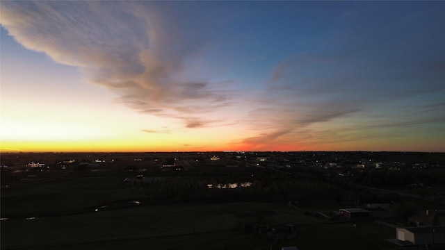 view of nature at dusk