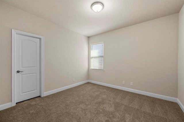 view of carpeted empty room