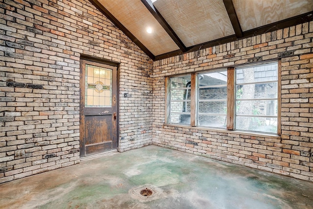 doorway to property with a patio area