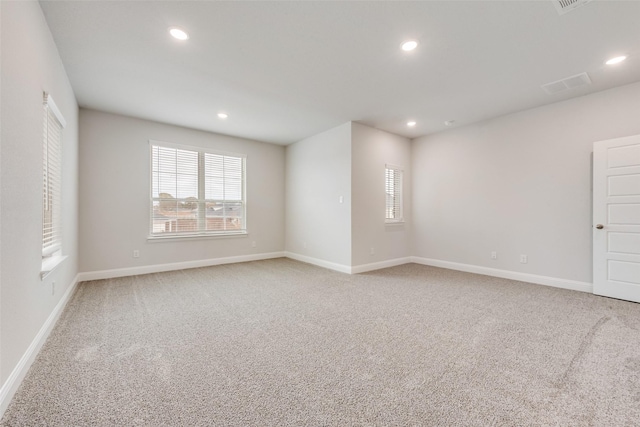 view of carpeted empty room