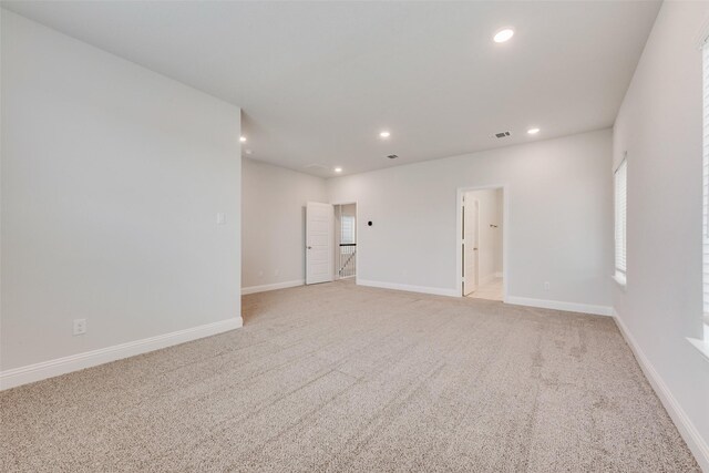 view of carpeted empty room