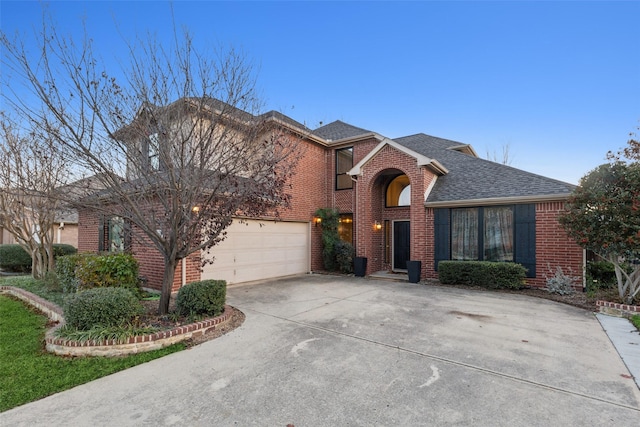 front of property featuring a garage