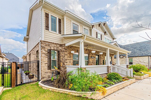 craftsman-style home featuring a porch