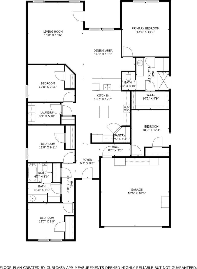 424 Amory St, Azle, TX 76020 - view of home floor plan
