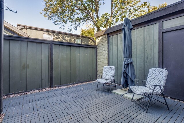 view of patio / terrace featuring a deck